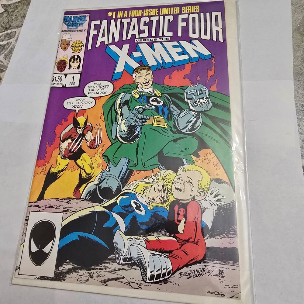 Fantastic Four vs X-Men #1 (1987) Doctor Doom Wolverine Marvel